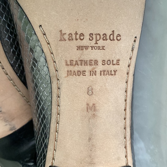 Kate Spade leather silver kitten heel maryjanes - Picture 8 of 8